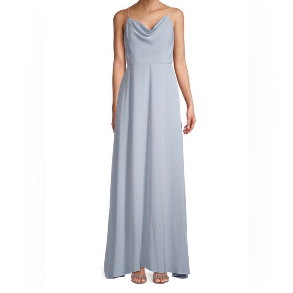 NEW ADRIANNA PAPELL - Matte Crepe Cowlneck Gown